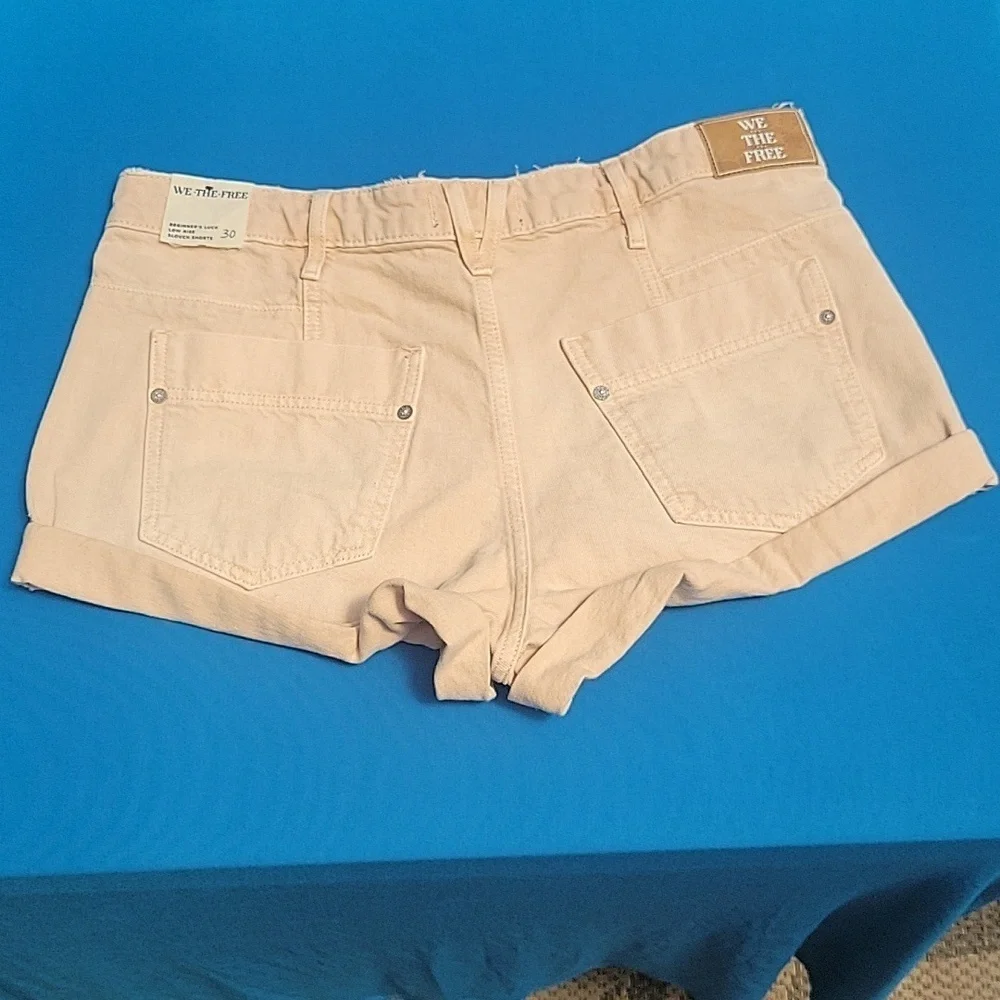 Free People We the Free Beginner's Luck Slouch Shorts, NWT Sz 30